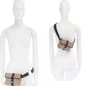 Vintage GUCCI GG SUPREME Monogram Fanny Pack